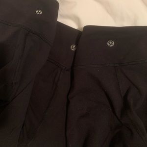 3 PAIR of Lululemon wunder under leggings!